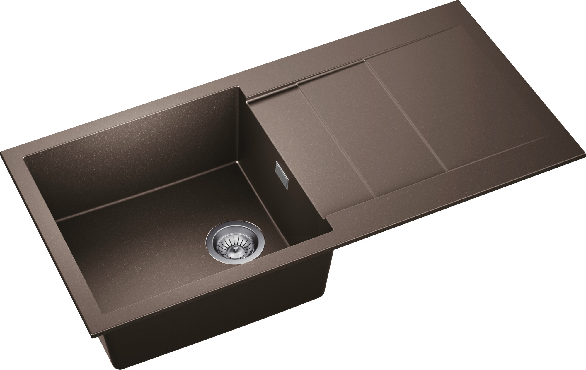 Granitspüle Cascada 40 & Küchenarmatur Mona mit Siphon - Moderno