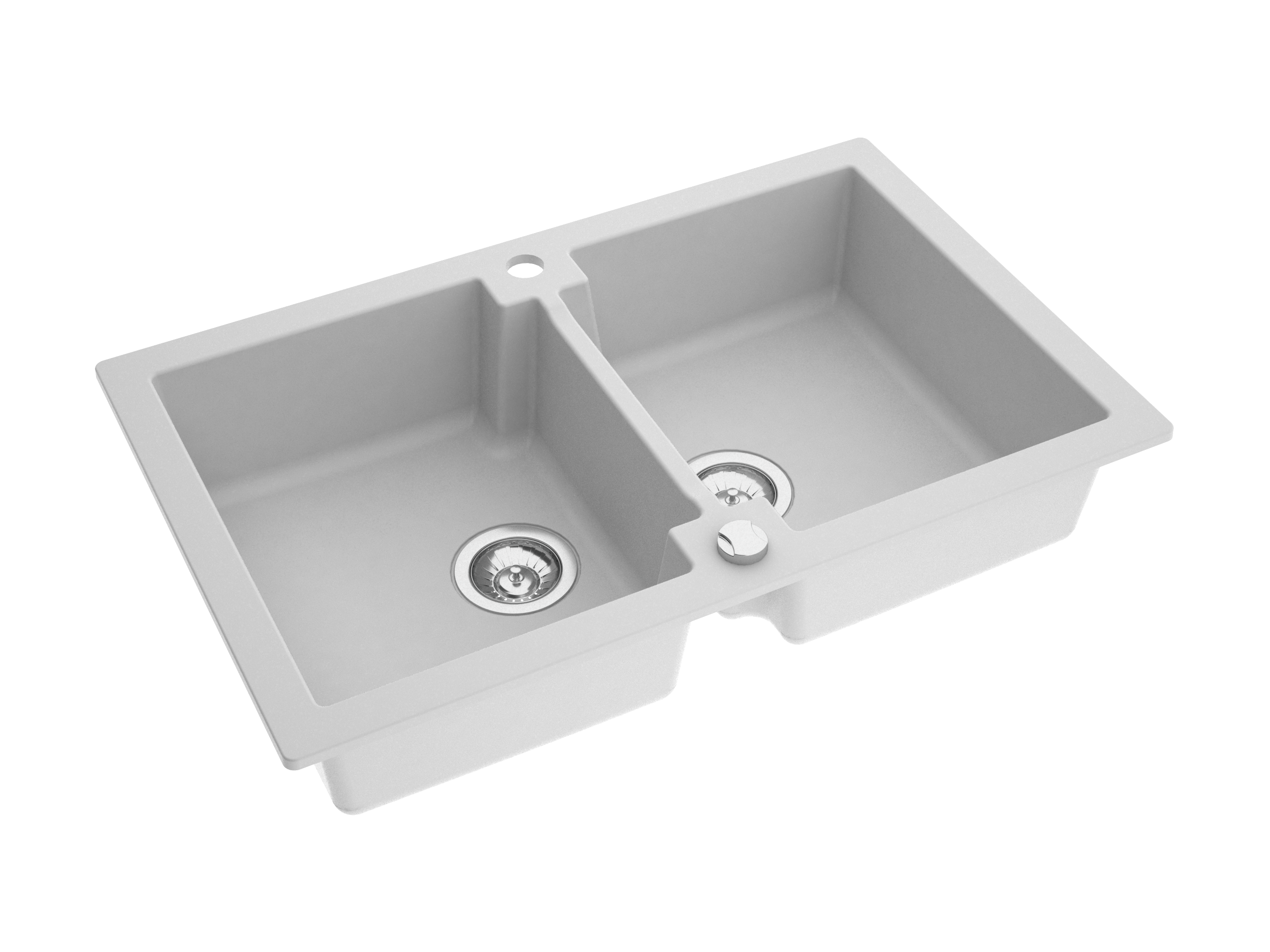 Granitspüle Mojito 160 & Küchenarmatur Mona mit Siphon - Moderno