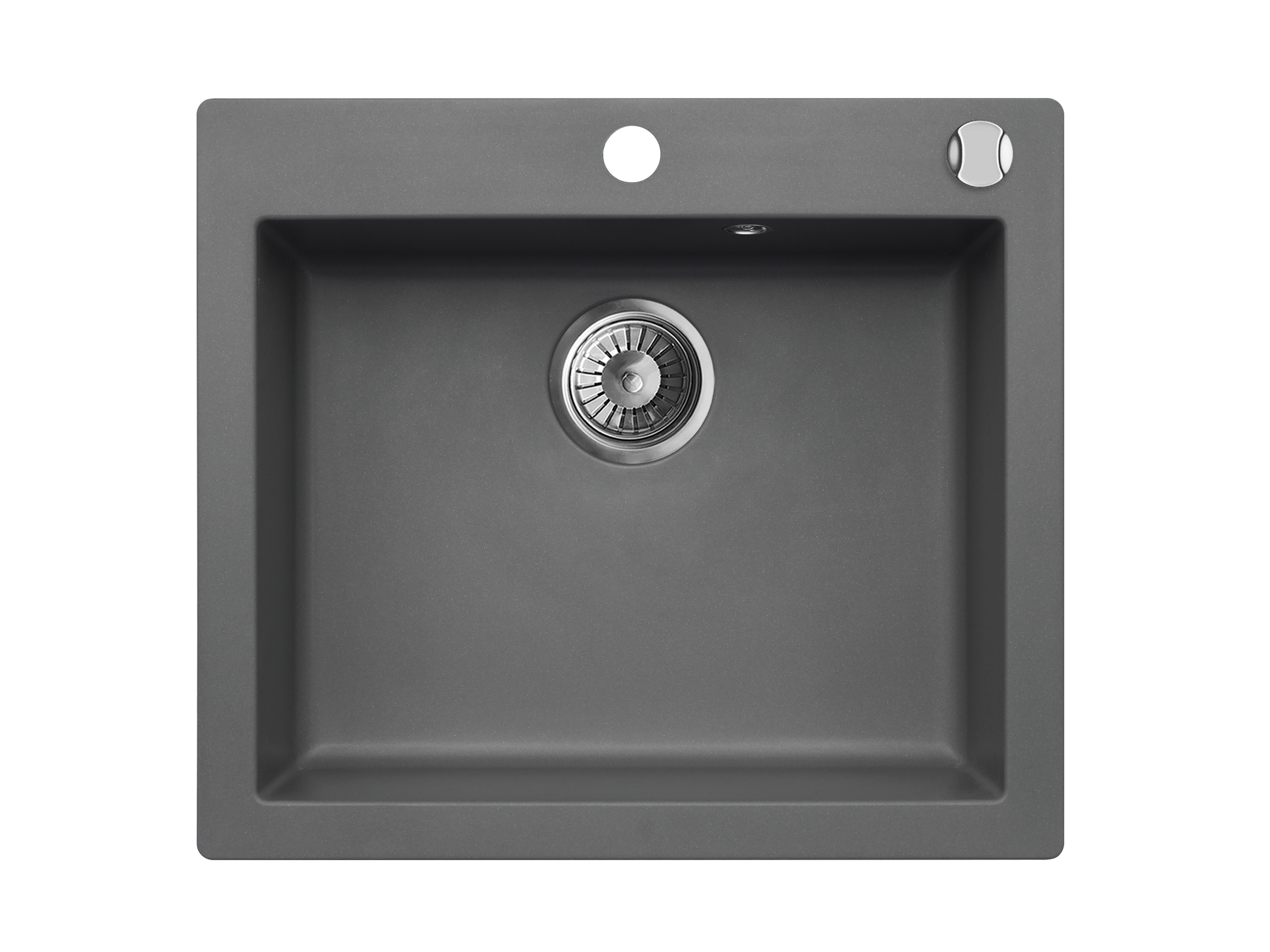 Granitspüle Mojito 60 & Küchenarmatur Flex mit Siphon - Moderno