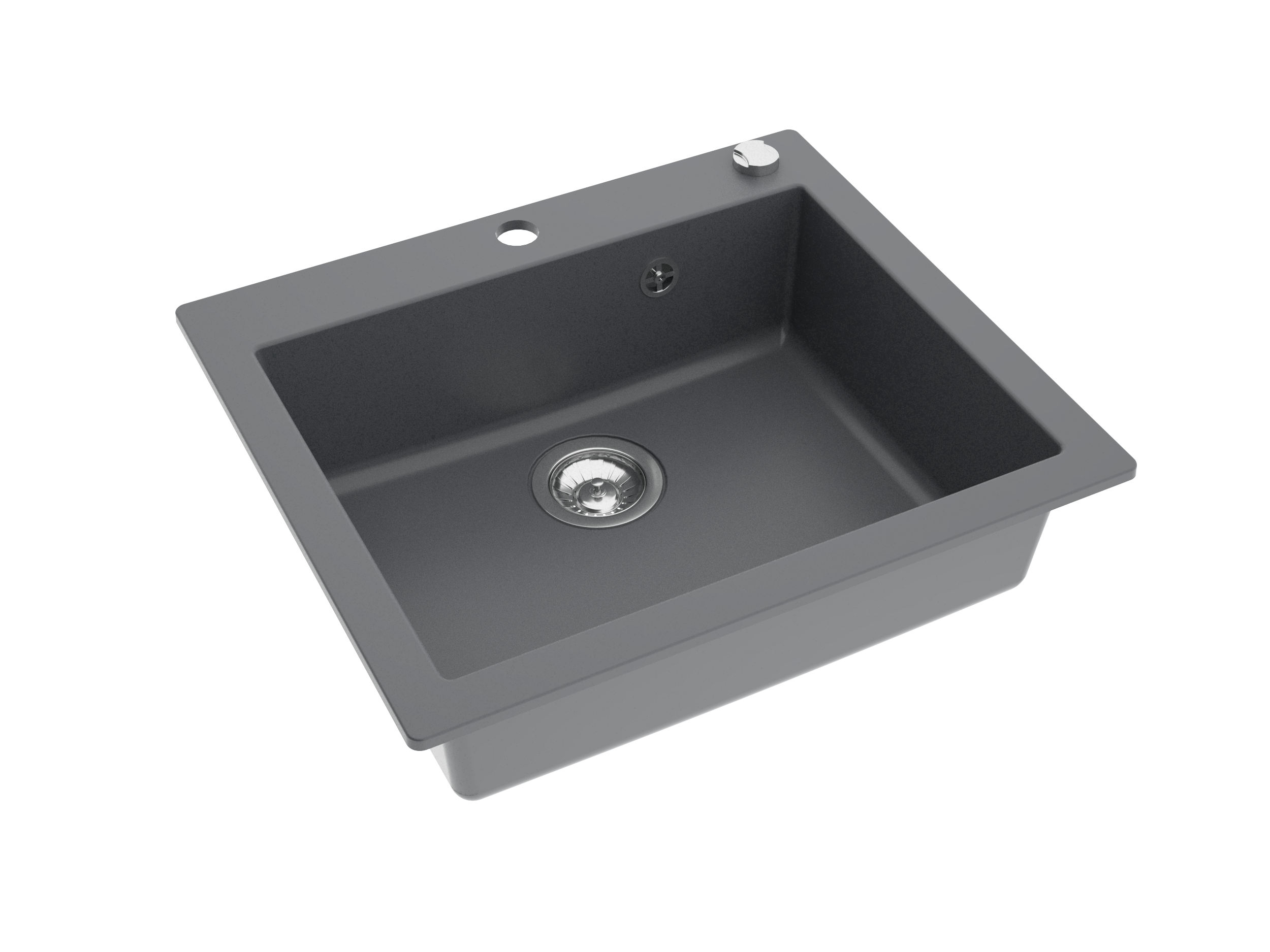 Granitspüle Mojito 60 & Küchenarmatur Mona mit Siphon - Moderno