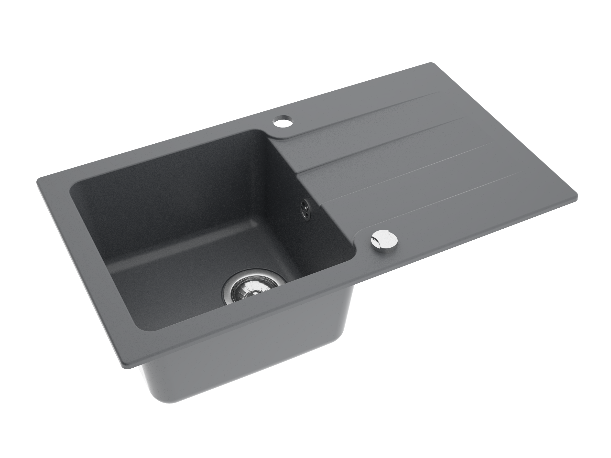 Granitspüle Lagoon 200 & Küchenarmatur Mona mit Siphon - Moderno