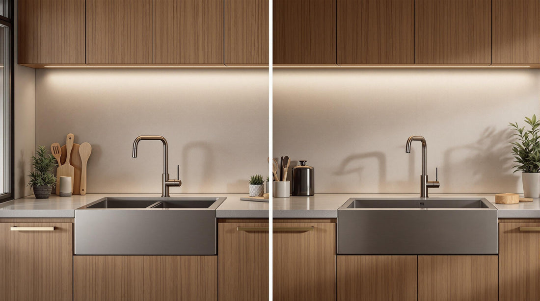Einbauspüle oder Unterbauspüle: Die Unterschiede