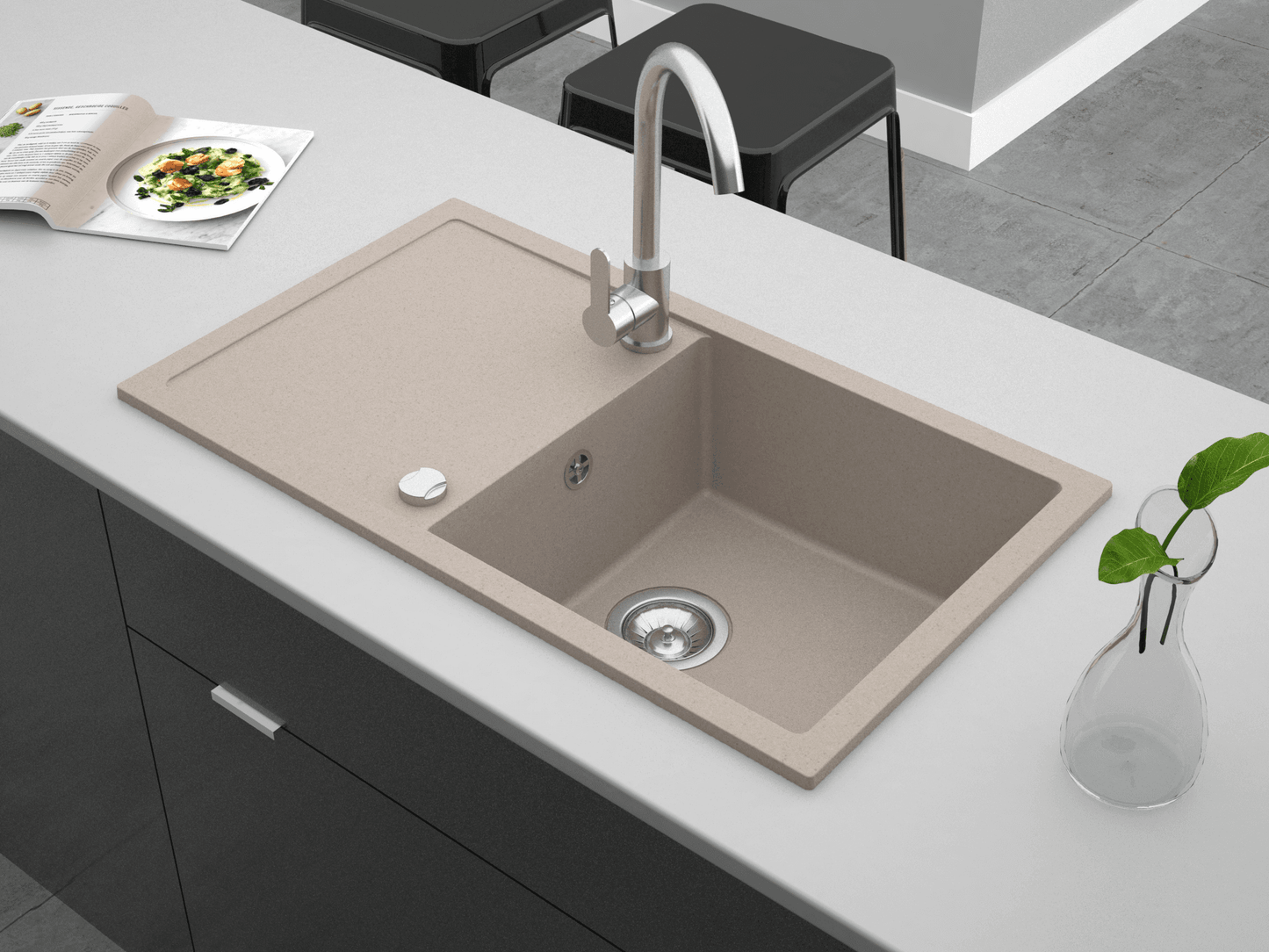 Granitspüle Aria 76