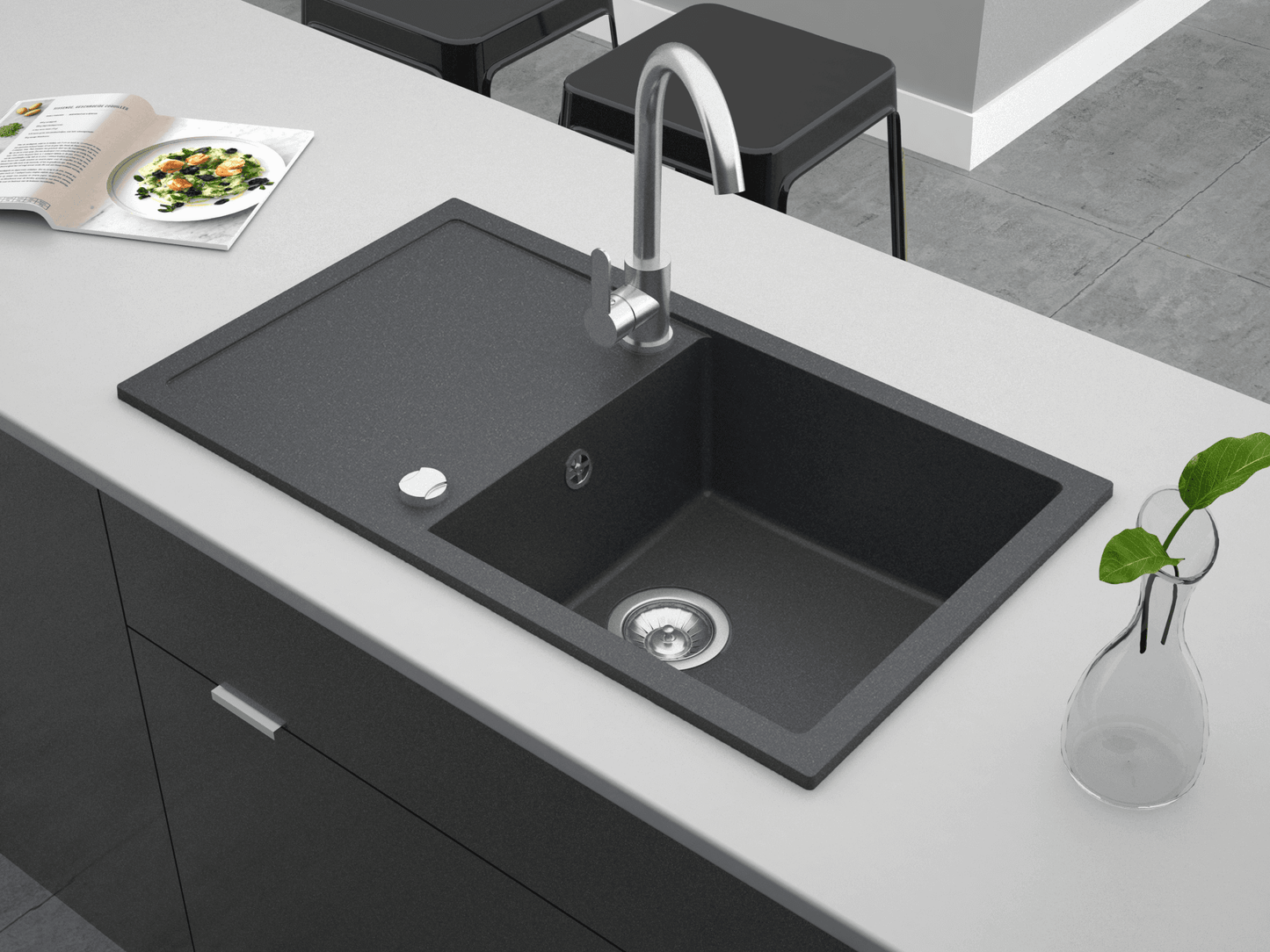 Granitspüle Aria 76