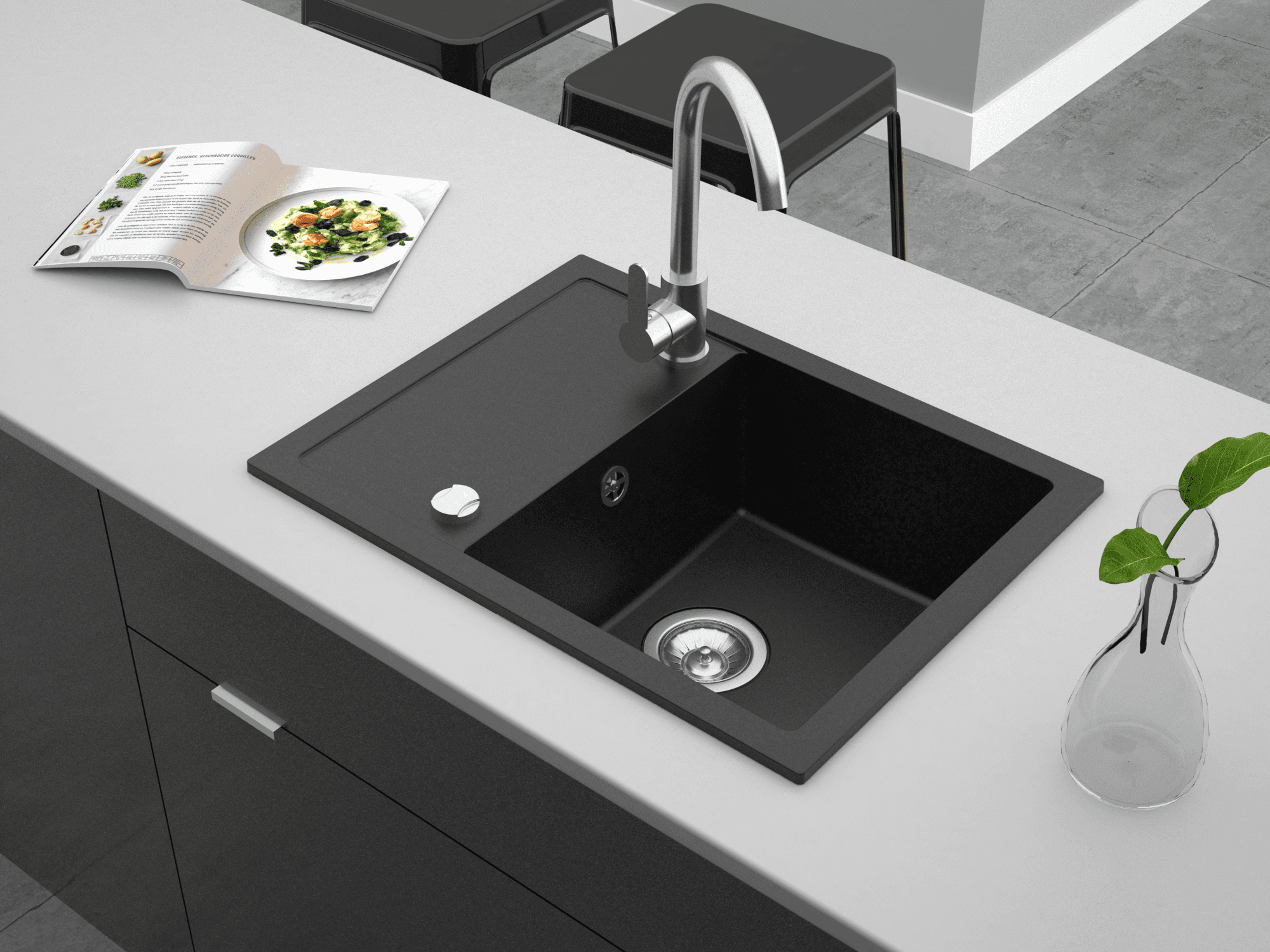 Granitspüle Berto 58