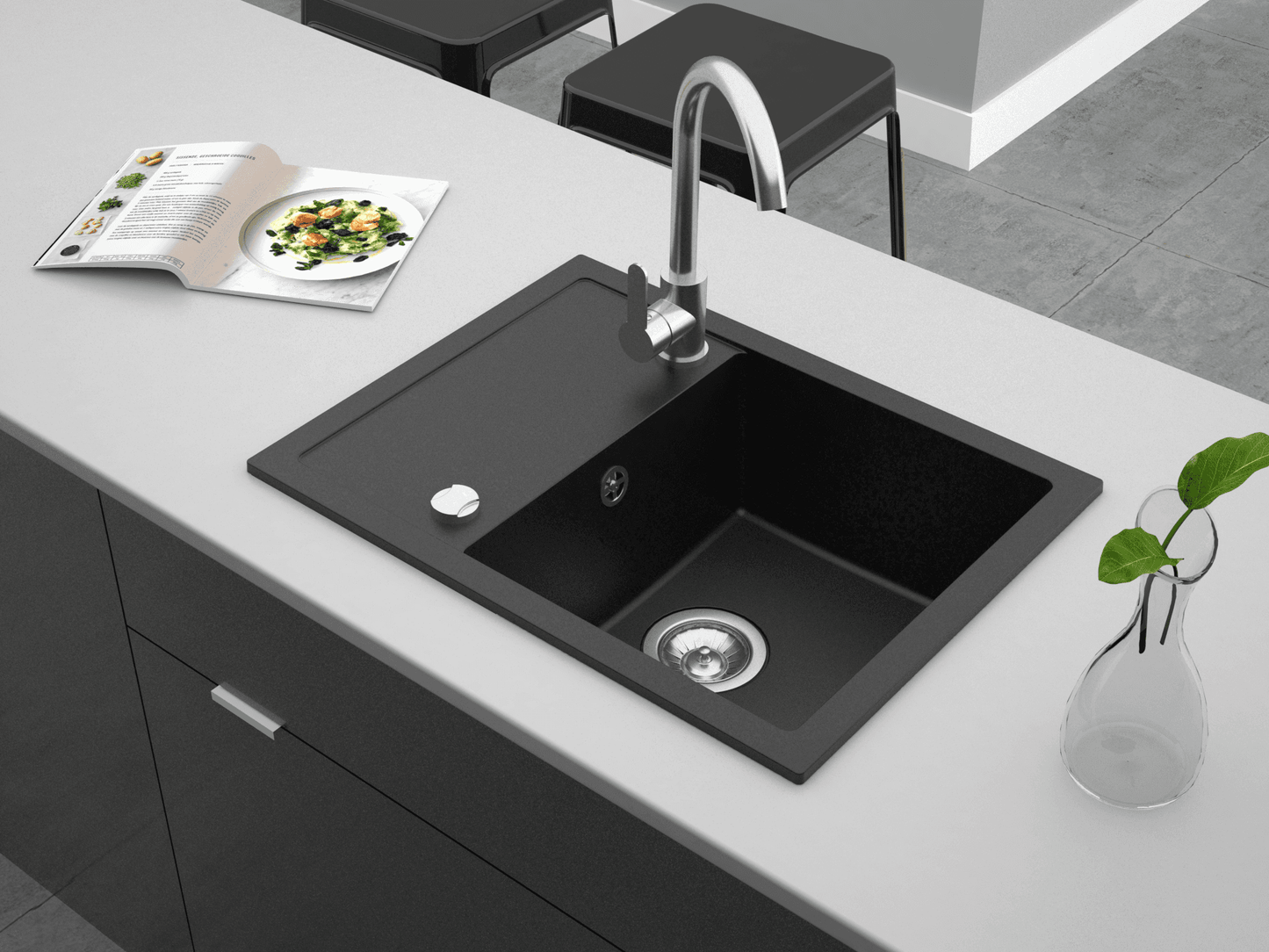 Granitspüle Berto 58