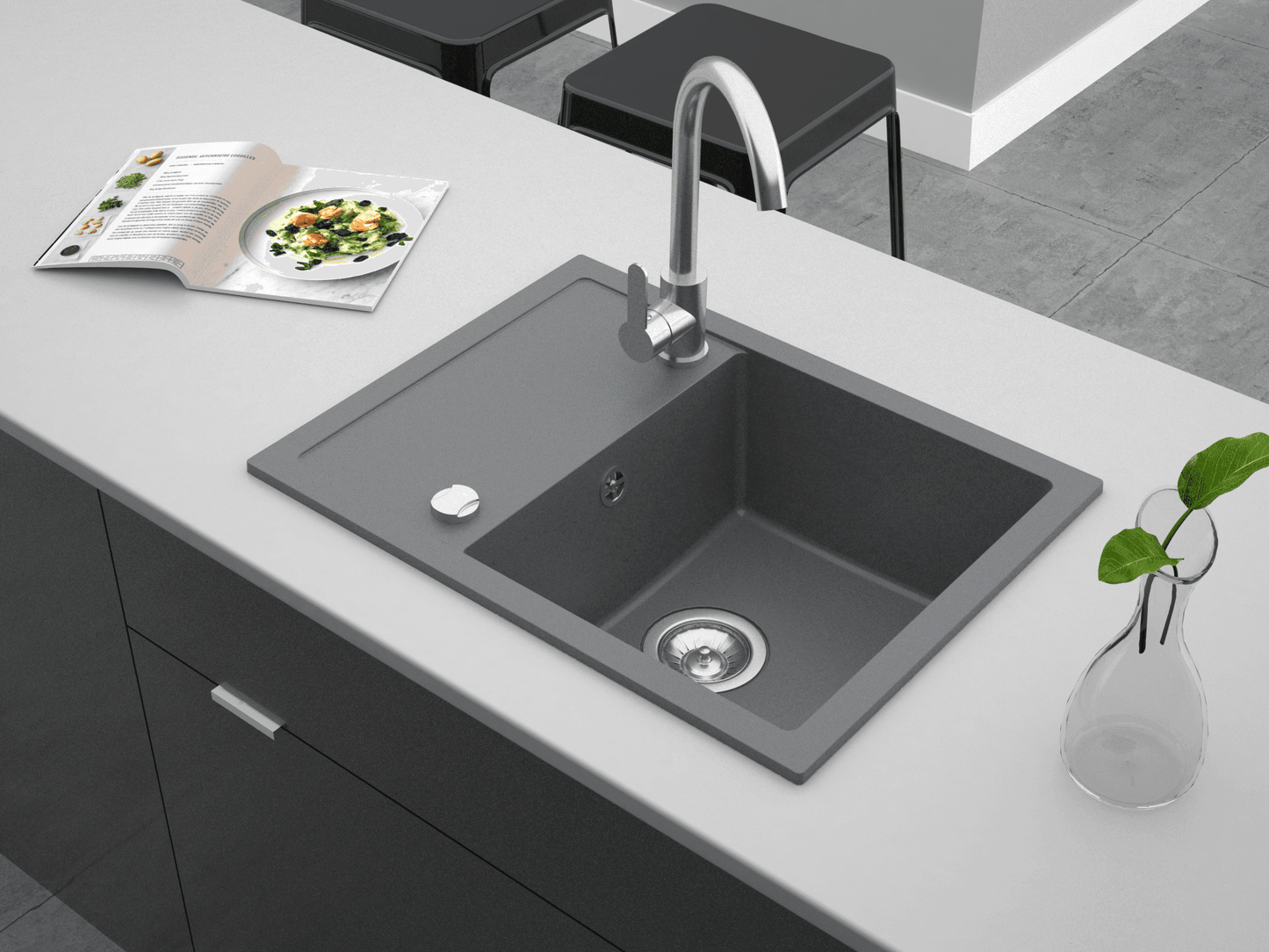 Granitspüle Berto 58