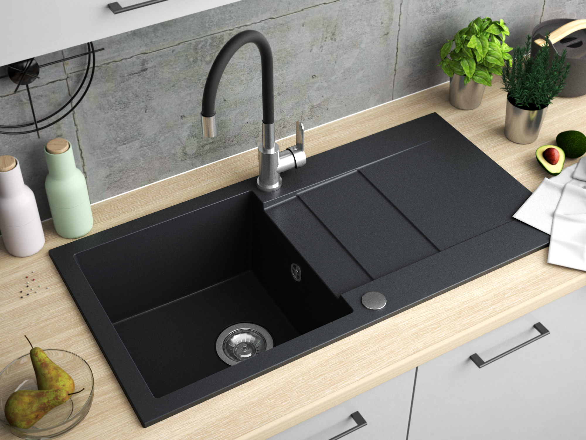 Granitspüle Cascada 40
