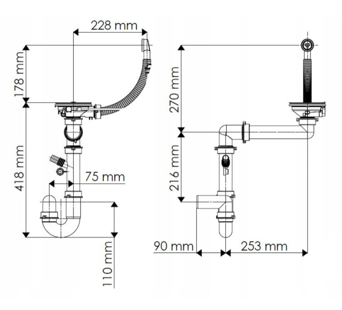 Siphon 22 mit automatischem Verschluss