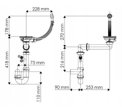 Siphon 22 mit automatischem Verschluss