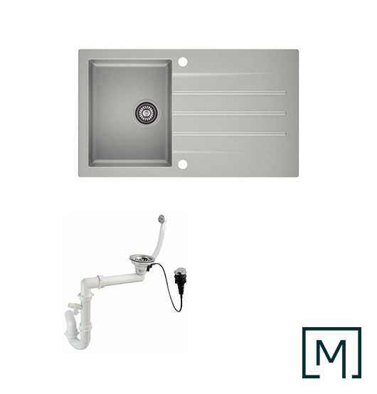 Granitspüle Mojito 100 mit Siphon