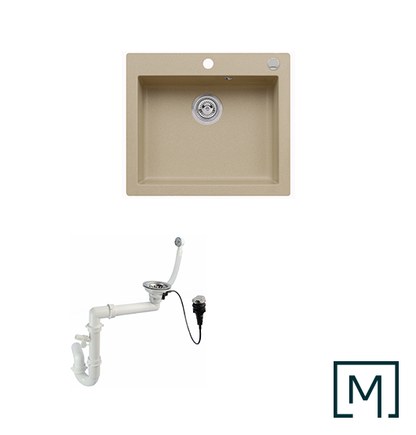 Granitspüle Mojito 60 mit Siphon