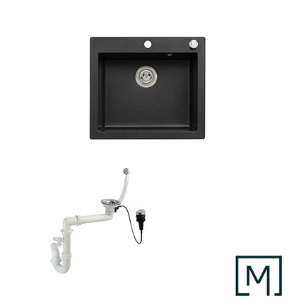Granitspüle Mojito 60 mit Siphon