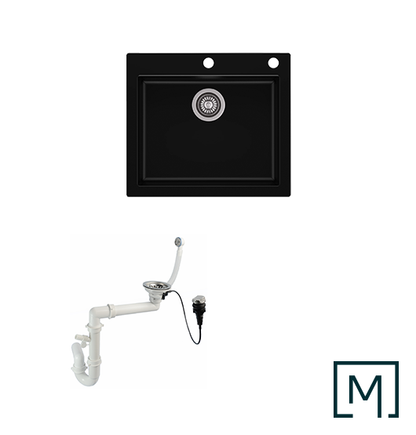Granitspüle Mojito 60 mit Siphon
