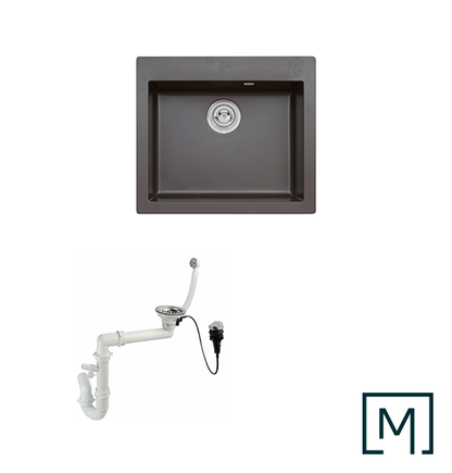 Granitspüle Mojito 60 mit Siphon