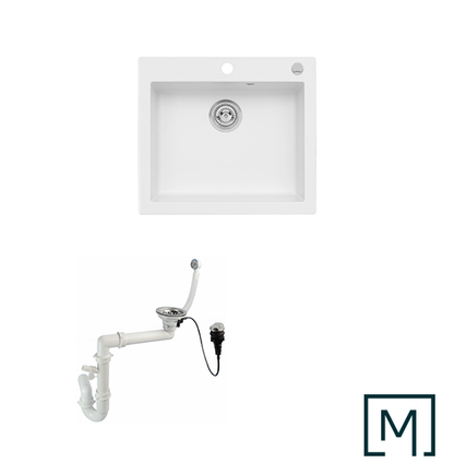 Granitspüle Mojito 60 mit Siphon