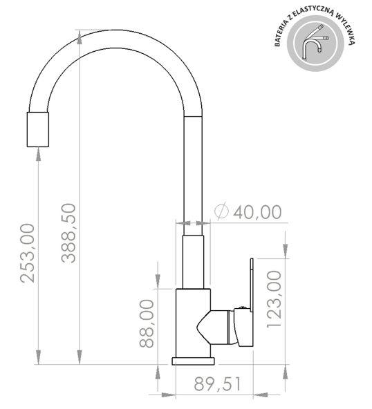 Küchenarmatur FLEX | Moderno