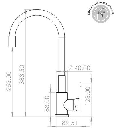 Küchenarmatur FLEX | Moderno